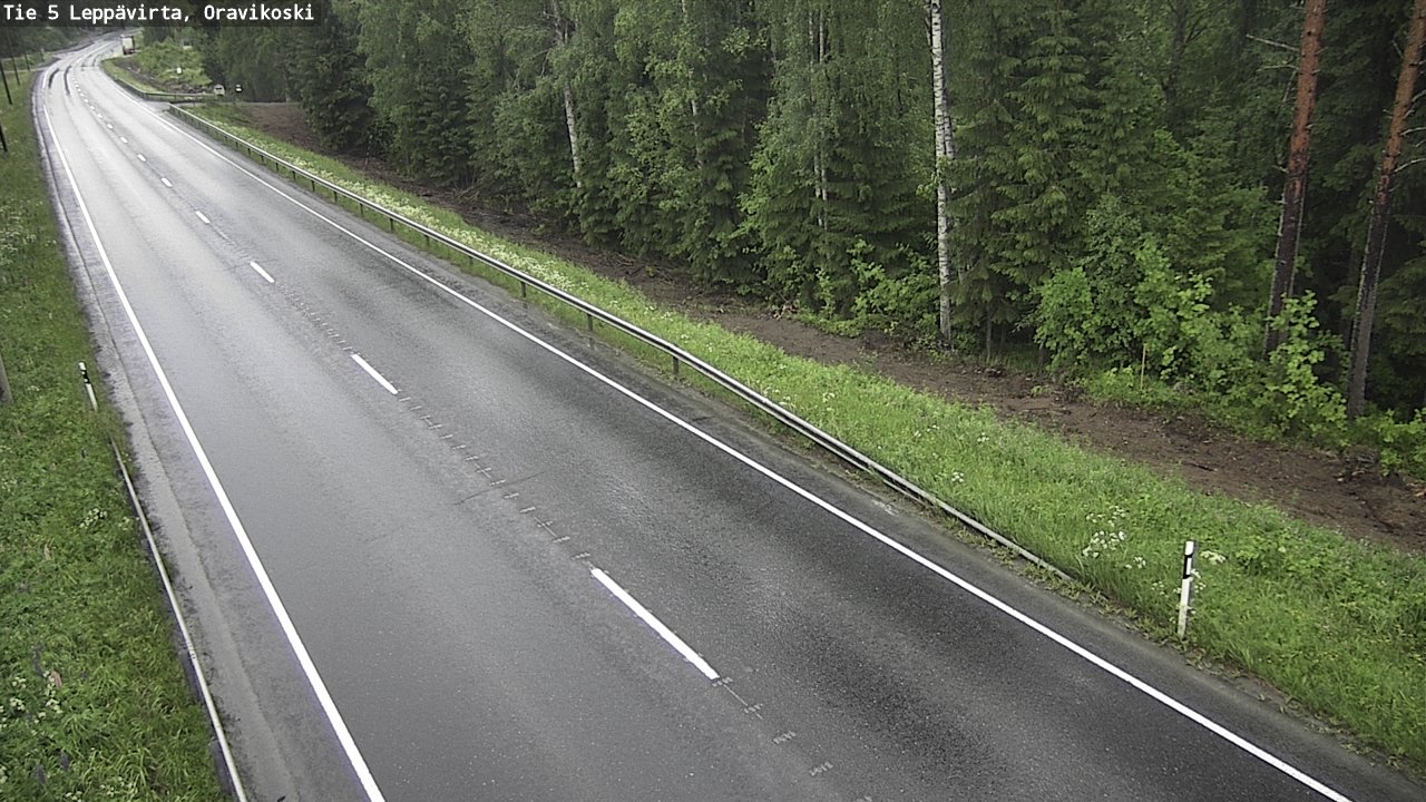 Weather Camera Image Road 5 Leppävirta, Oravikoski, Leppävirta, Pohjois-Savo