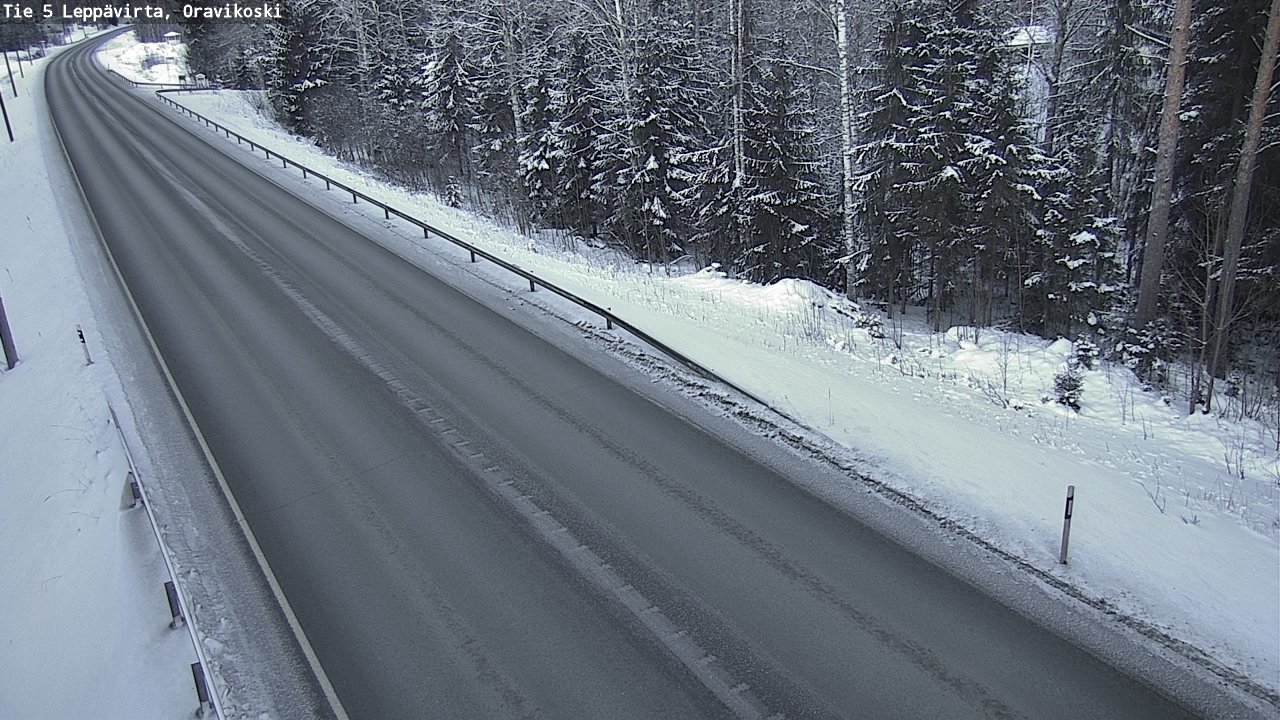 Weather Camera Image Väg 5 Leppävirta, Oravikoski, Leppävirta, Pohjois-Savo