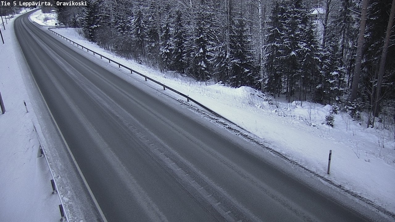 Weather Camera Image Väg 5 Leppävirta, Oravikoski, Leppävirta, Pohjois-Savo