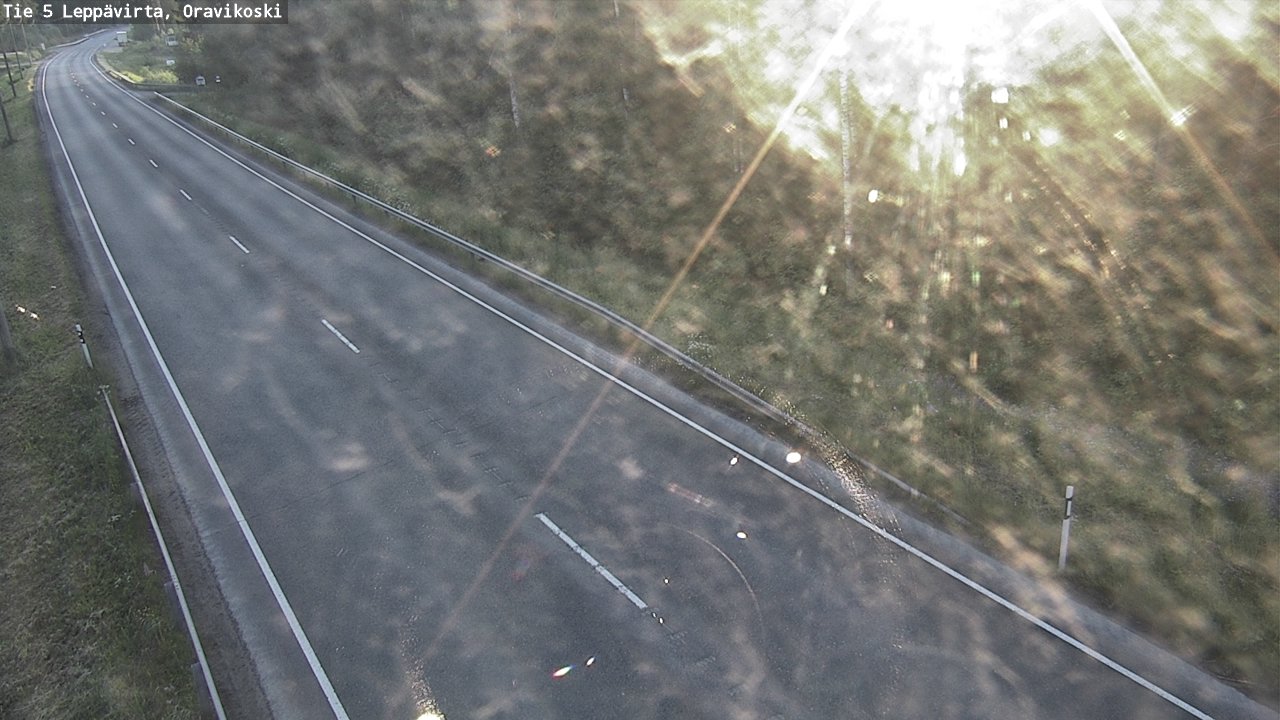 Weather Camera Image Road 5 Leppävirta, Oravikoski, Leppävirta, Pohjois-Savo