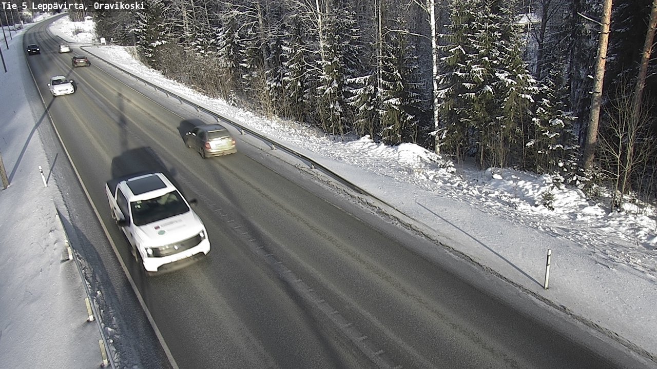 Weather Camera Image Väg 5 Leppävirta, Oravikoski, Leppävirta, Pohjois-Savo