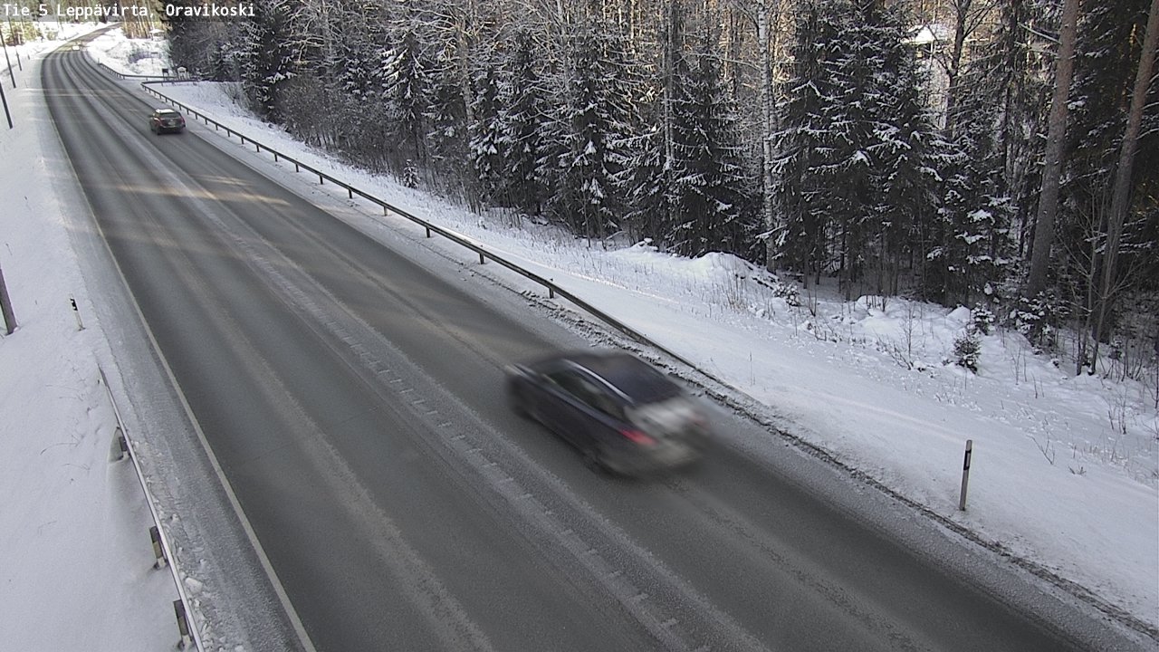 Weather Camera Image Väg 5 Leppävirta, Oravikoski, Leppävirta, Pohjois-Savo
