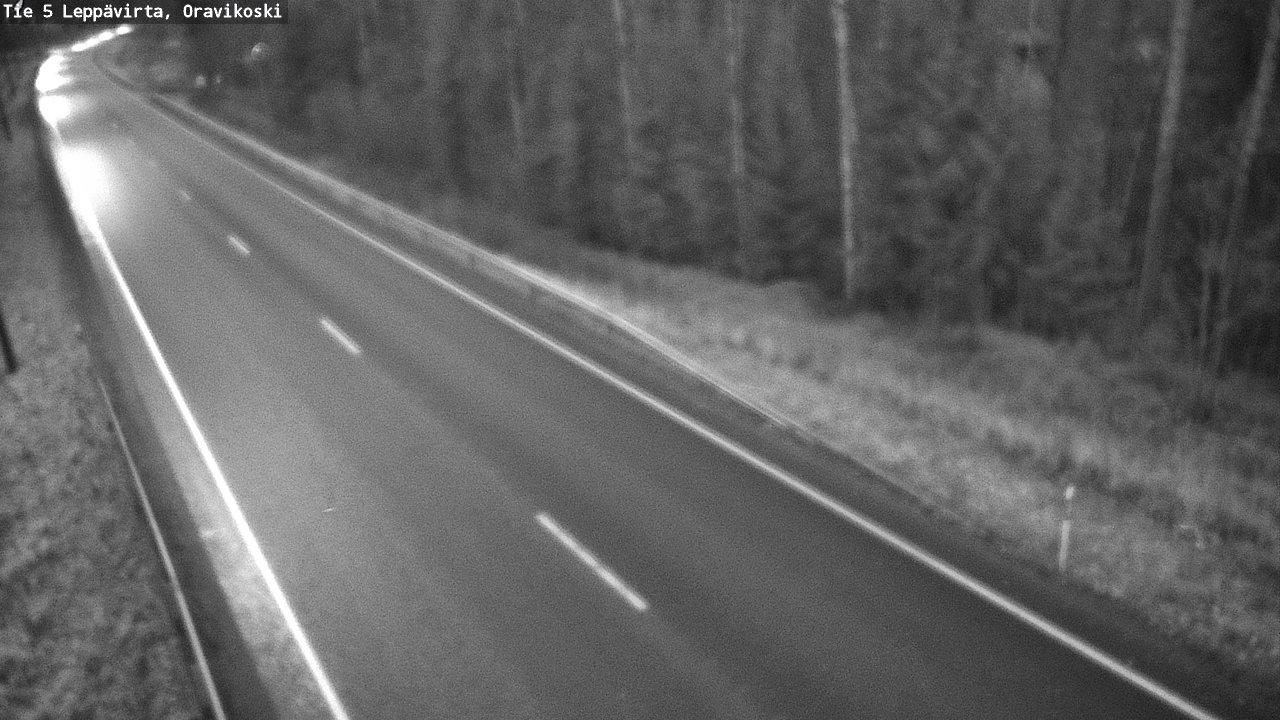 Weather Camera Image Väg 5 Leppävirta, Oravikoski, Leppävirta, Pohjois-Savo