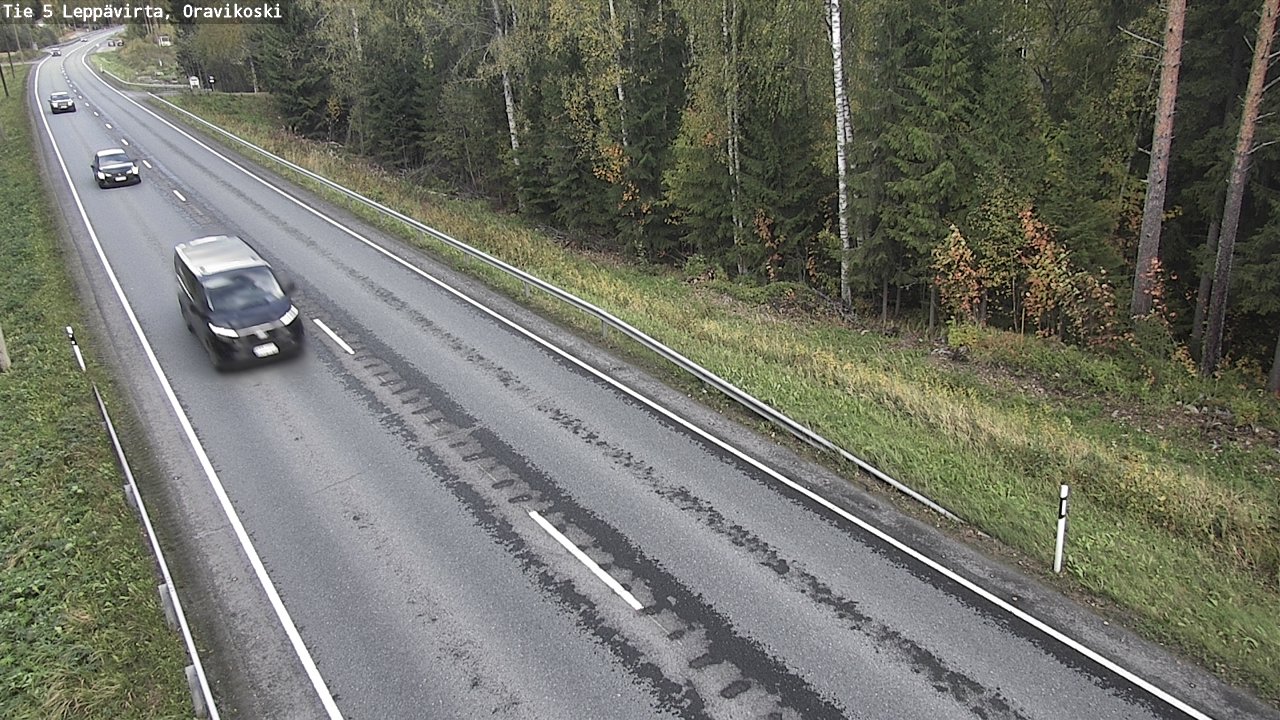 Weather Camera Image Väg 5 Leppävirta, Oravikoski, Leppävirta, Pohjois-Savo