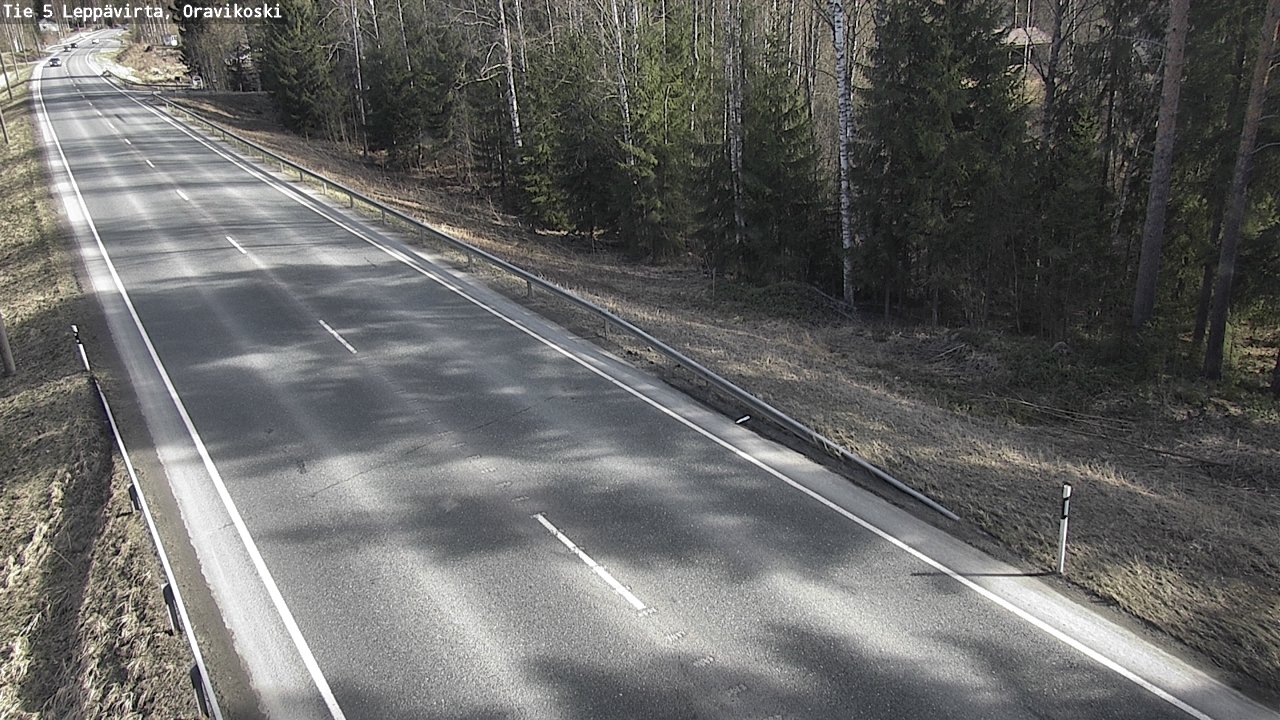 Weather Camera Image Road 5 Leppävirta, Oravikoski, Leppävirta, Pohjois-Savo