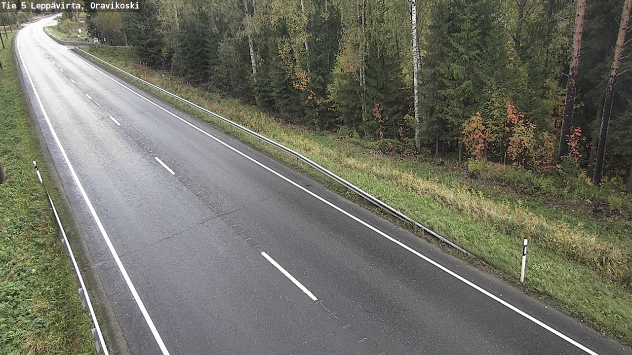 Weather Camera Image Road 5 Leppävirta, Oravikoski, Leppävirta, Pohjois-Savo