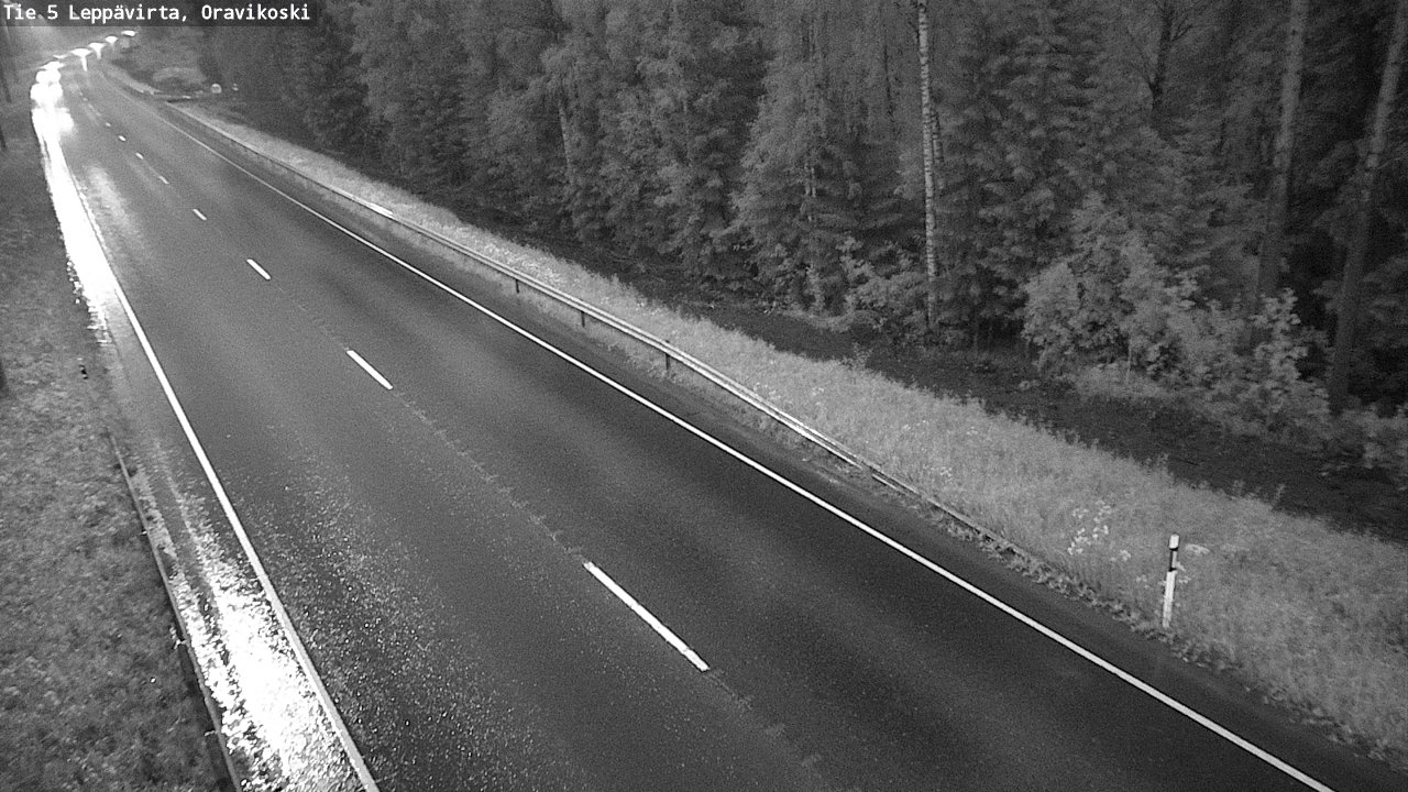 Weather Camera Image Road 5 Leppävirta, Oravikoski, Leppävirta, Pohjois-Savo