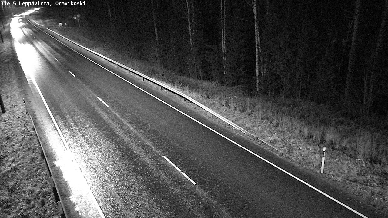 Weather Camera Image Road 5 Leppävirta, Oravikoski, Leppävirta, Pohjois-Savo