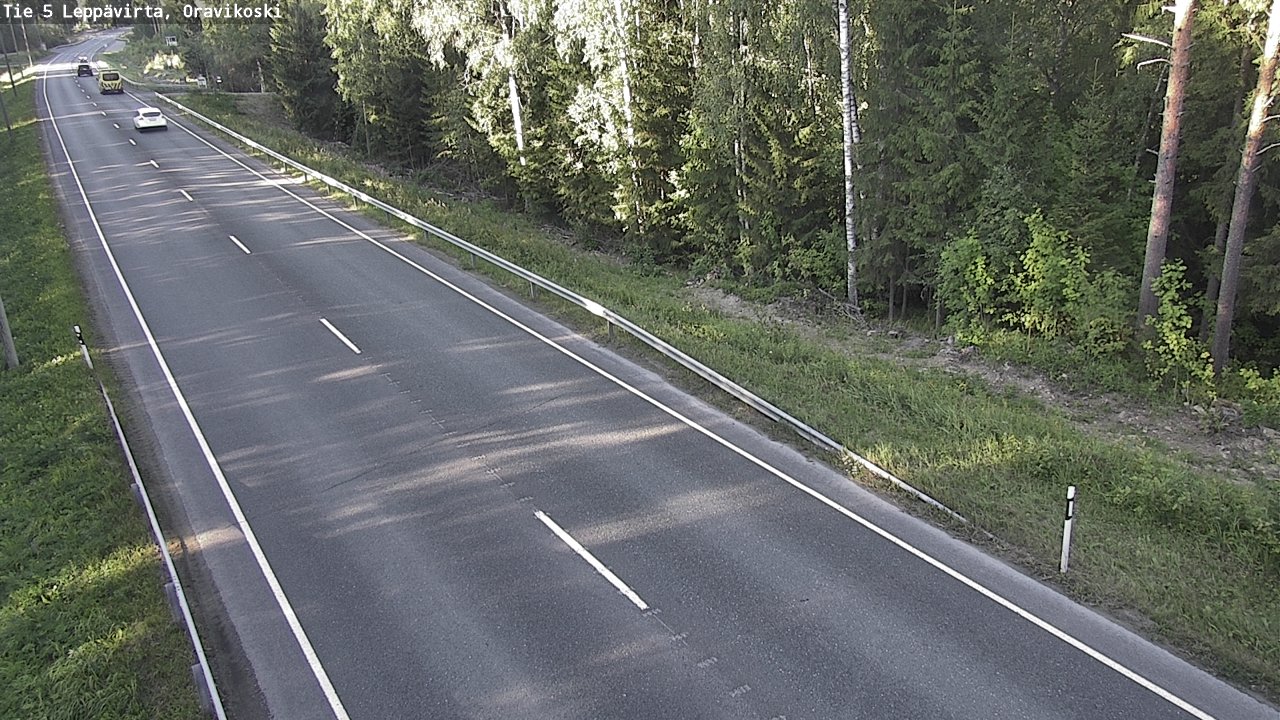 Kelikamerat Kuva Tie 5 Leppävirta, Oravikoski, Leppävirta, Pohjois-Savo