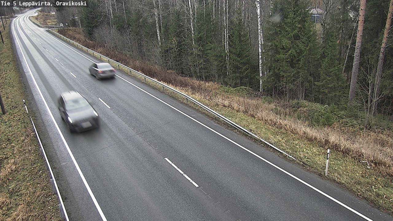 Weather Camera Image Väg 5 Leppävirta, Oravikoski, Leppävirta, Pohjois-Savo