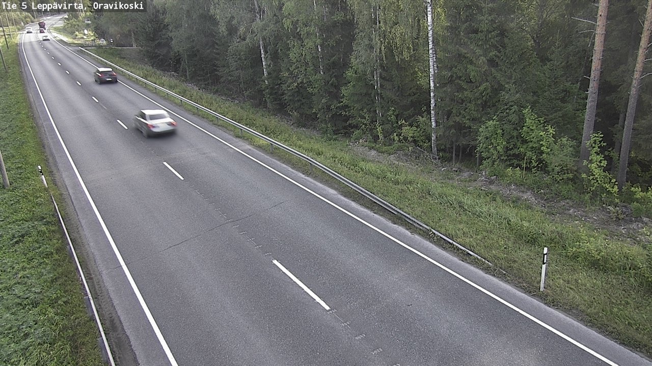Weather Camera Image Road 5 Leppävirta, Oravikoski, Leppävirta, Pohjois-Savo