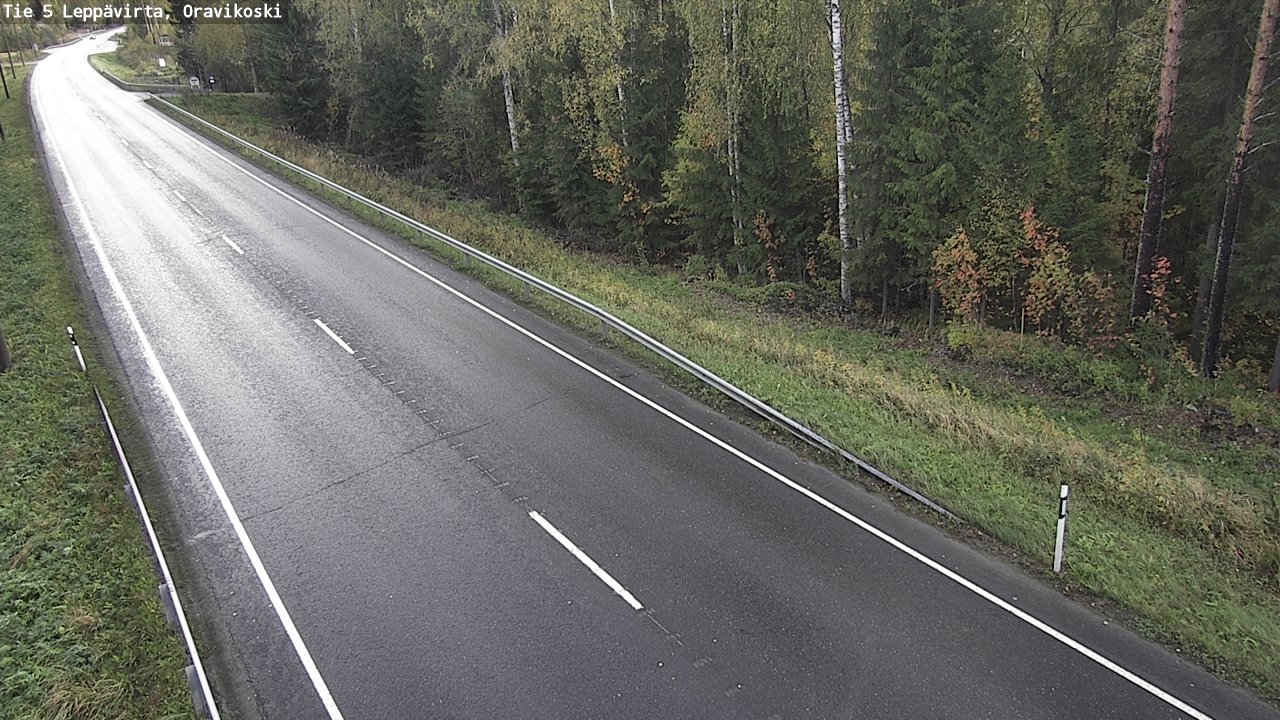 Weather Camera Image Road 5 Leppävirta, Oravikoski, Leppävirta, Pohjois-Savo