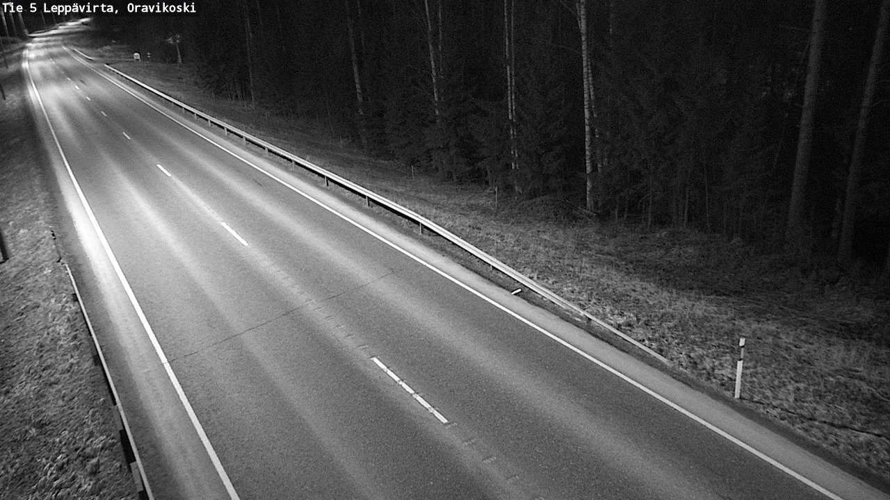Weather Camera Image Väg 5 Leppävirta, Oravikoski, Leppävirta, Pohjois-Savo