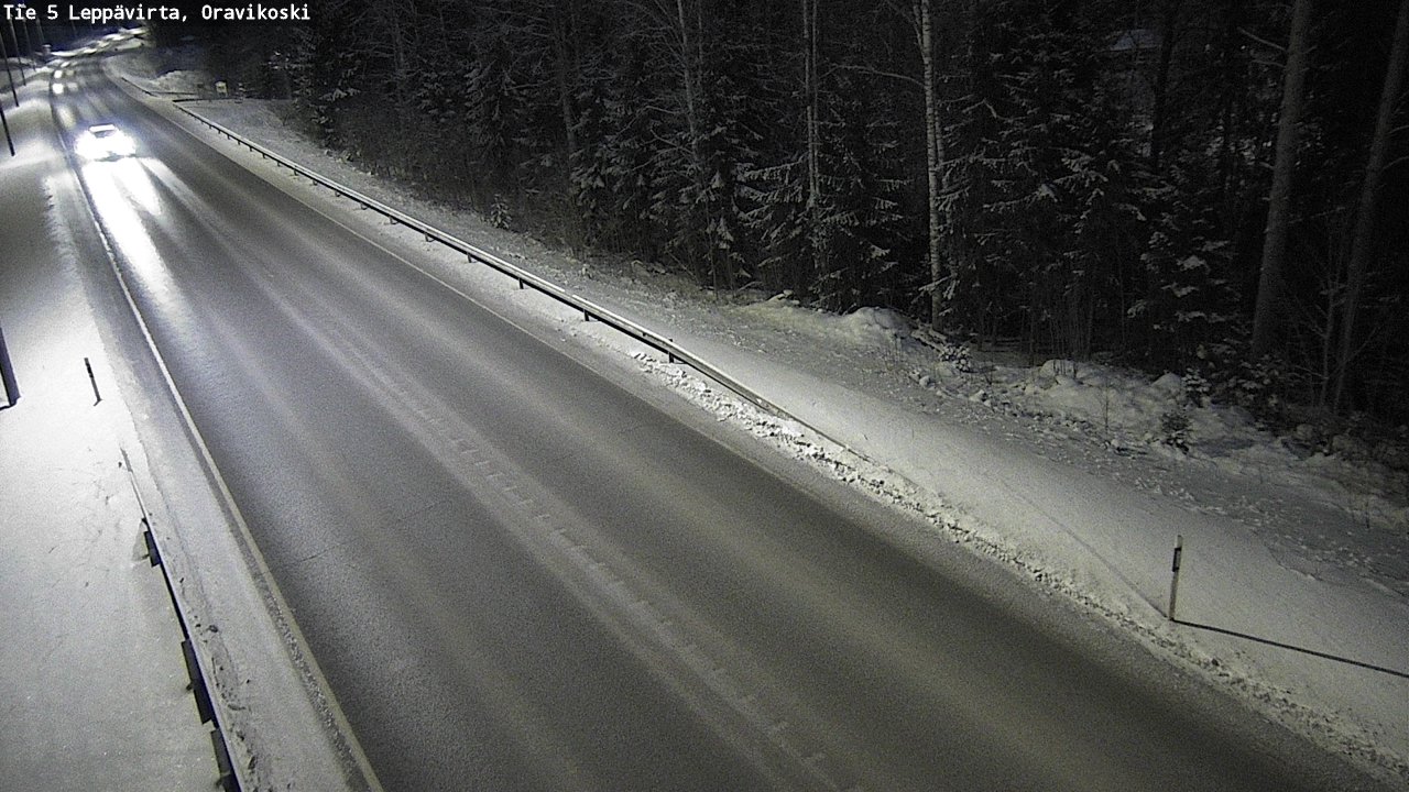 Weather Camera Image Väg 5 Leppävirta, Oravikoski, Leppävirta, Pohjois-Savo