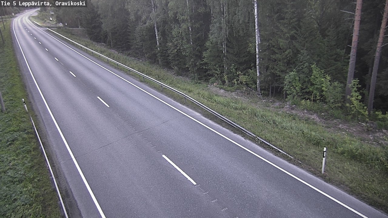 Kelikamerat Kuva Tie 5 Leppävirta, Oravikoski, Leppävirta, Pohjois-Savo