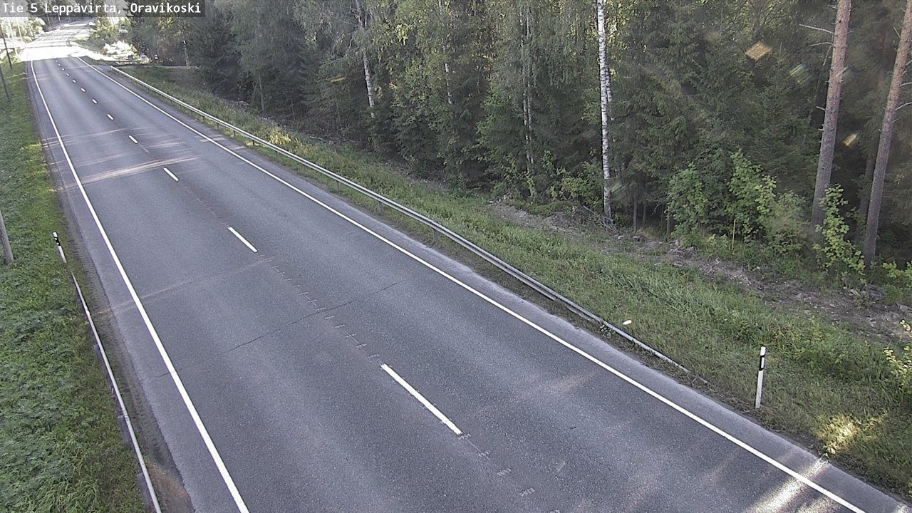 Weather Camera Image Road 5 Leppävirta, Oravikoski, Leppävirta, Pohjois-Savo