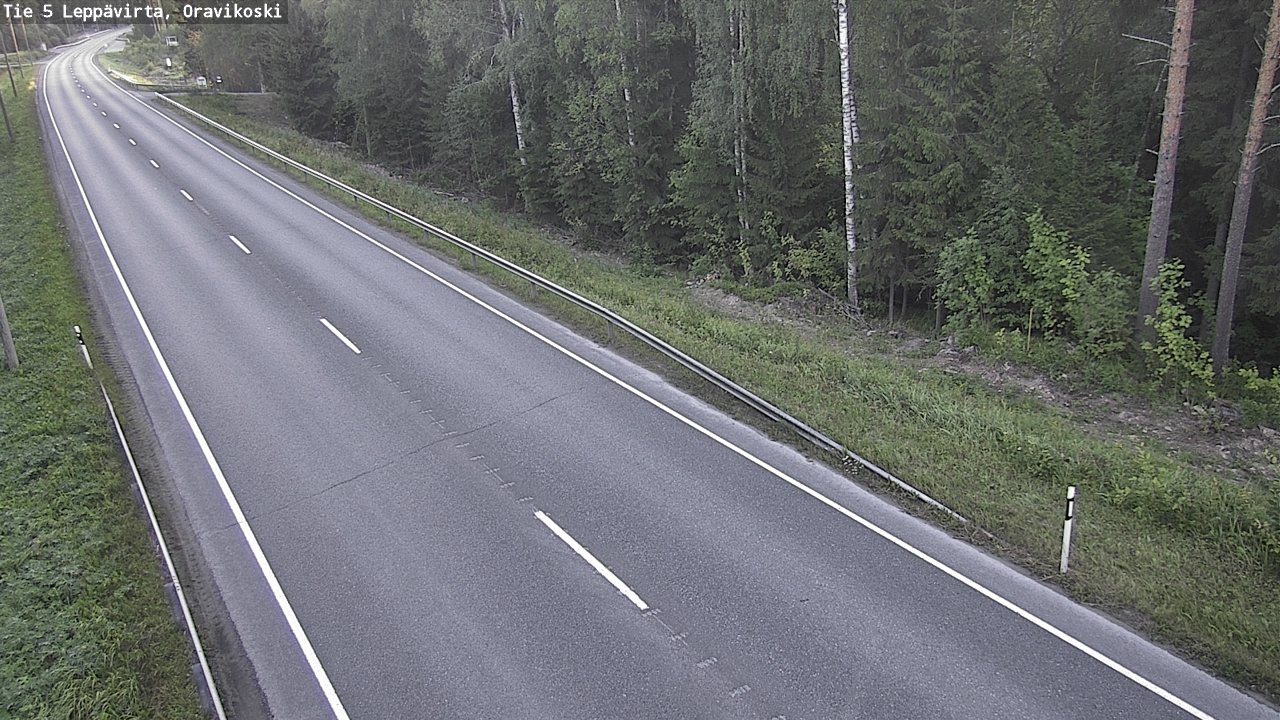 Weather Camera Image Road 5 Leppävirta, Oravikoski, Leppävirta, Pohjois-Savo