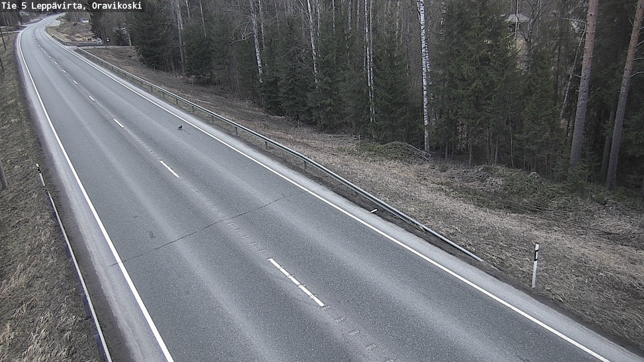 Weather Camera Image Road 5 Leppävirta, Oravikoski, Leppävirta, Pohjois-Savo
