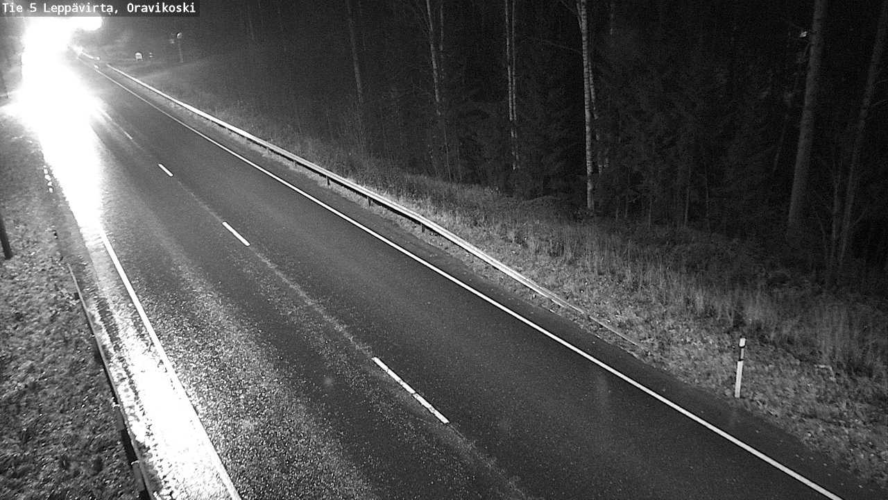 Weather Camera Image Väg 5 Leppävirta, Oravikoski, Leppävirta, Pohjois-Savo