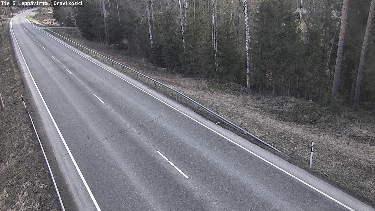Weather Camera Image Road 5 Leppävirta, Oravikoski, Leppävirta, Pohjois-Savo