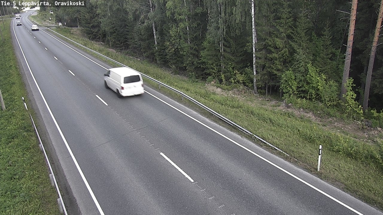 Kelikamerat Kuva Tie 5 Leppävirta, Oravikoski, Leppävirta, Pohjois-Savo