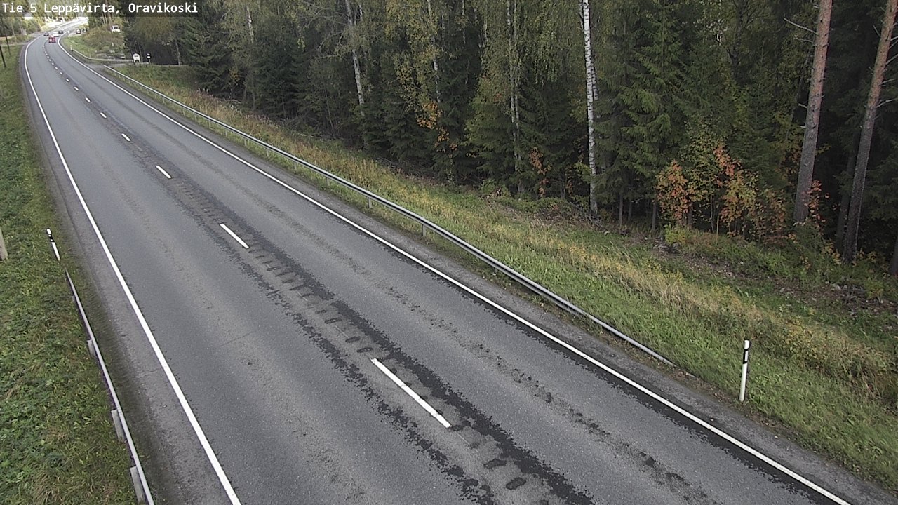 Weather Camera Image Väg 5 Leppävirta, Oravikoski, Leppävirta, Pohjois-Savo