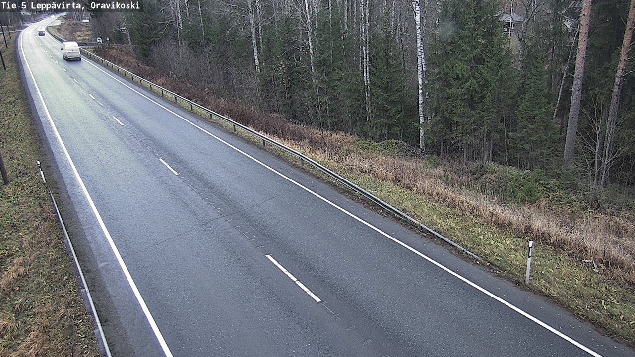 Weather Camera Image Väg 5 Leppävirta, Oravikoski, Leppävirta, Pohjois-Savo