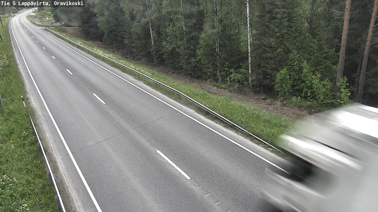 Weather Camera Image Road 5 Leppävirta, Oravikoski, Leppävirta, Pohjois-Savo
