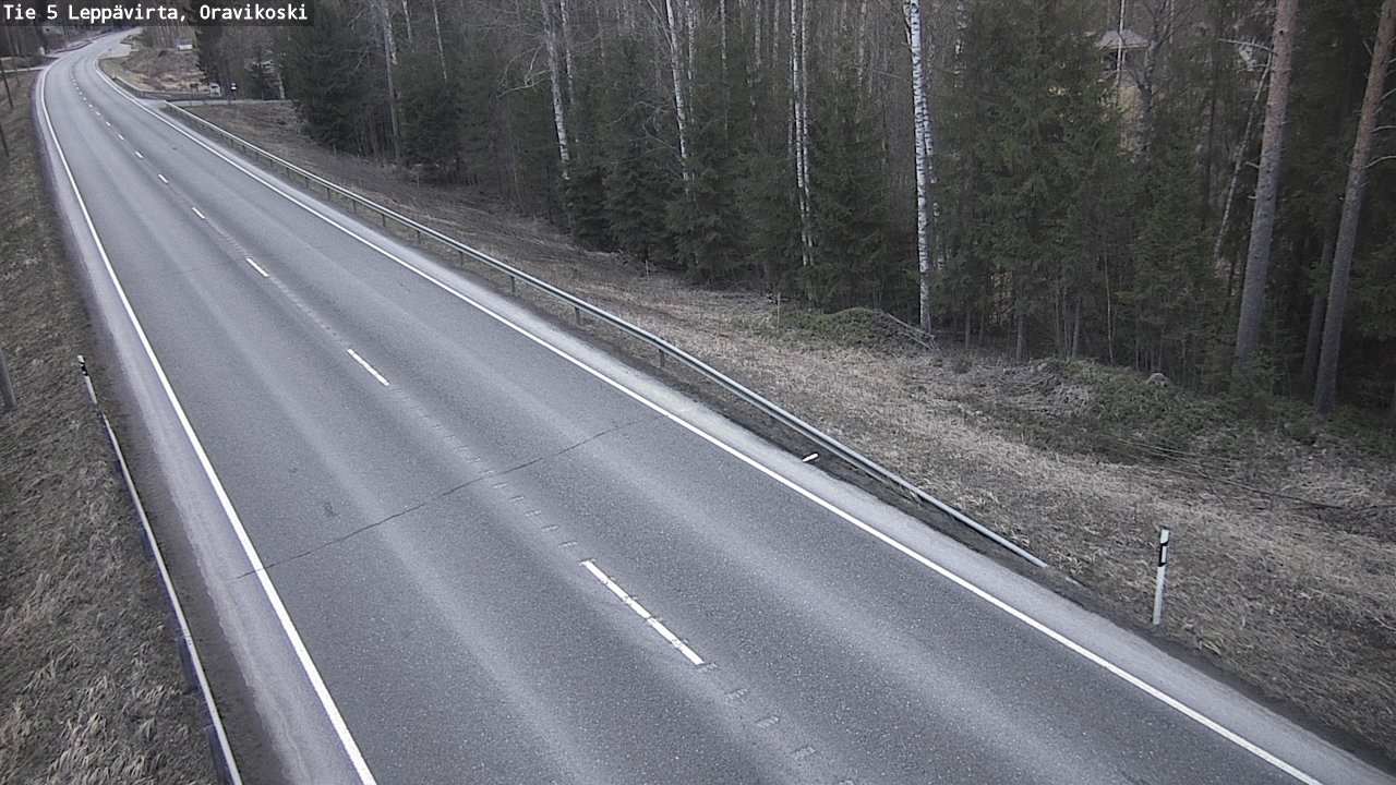 Weather Camera Image Road 5 Leppävirta, Oravikoski, Leppävirta, Pohjois-Savo