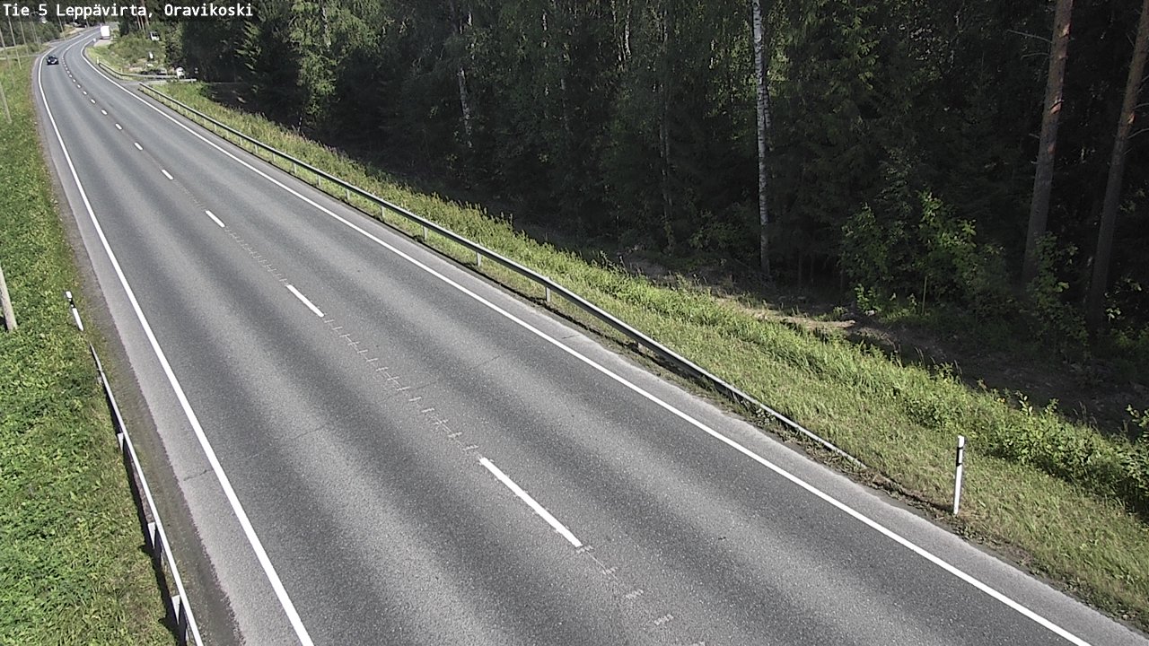 Kelikamerat Kuva Tie 5 Leppävirta, Oravikoski, Leppävirta, Pohjois-Savo