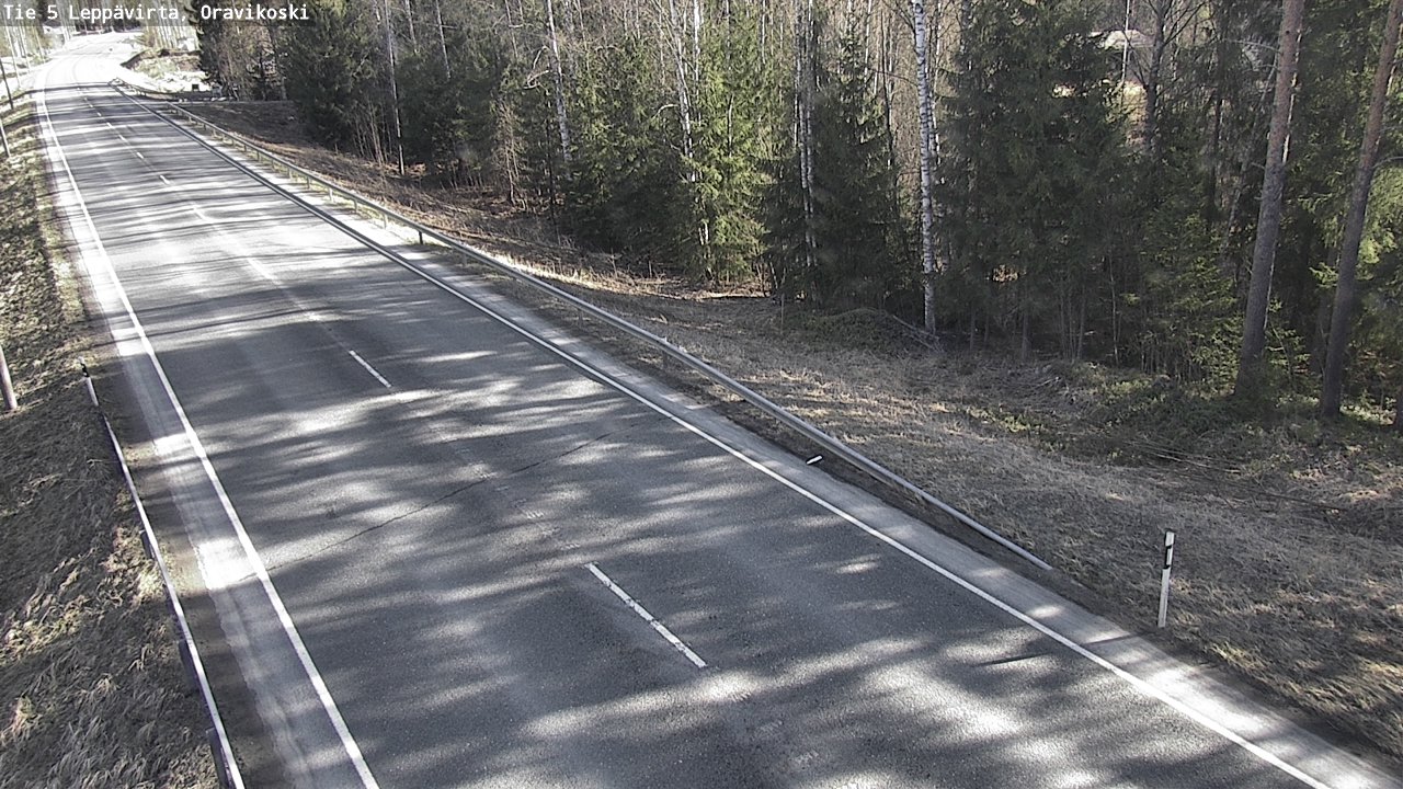 Weather Camera Image Road 5 Leppävirta, Oravikoski, Leppävirta, Pohjois-Savo