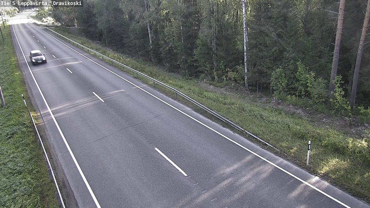 Weather Camera Image Road 5 Leppävirta, Oravikoski, Leppävirta, Pohjois-Savo