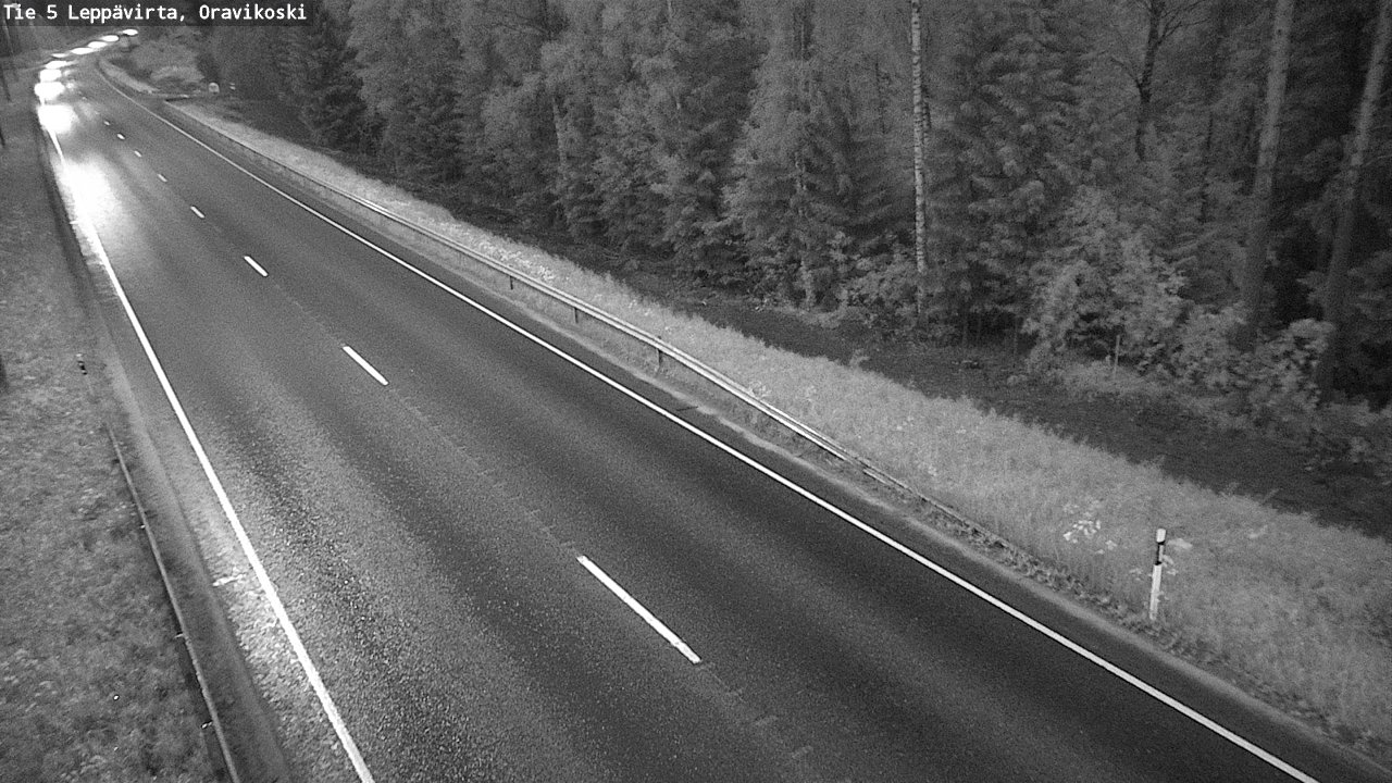 Weather Camera Image Road 5 Leppävirta, Oravikoski, Leppävirta, Pohjois-Savo