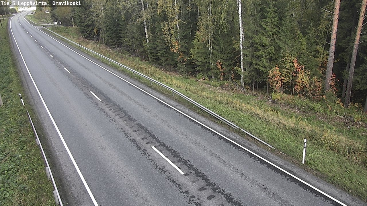 Weather Camera Image Väg 5 Leppävirta, Oravikoski, Leppävirta, Pohjois-Savo