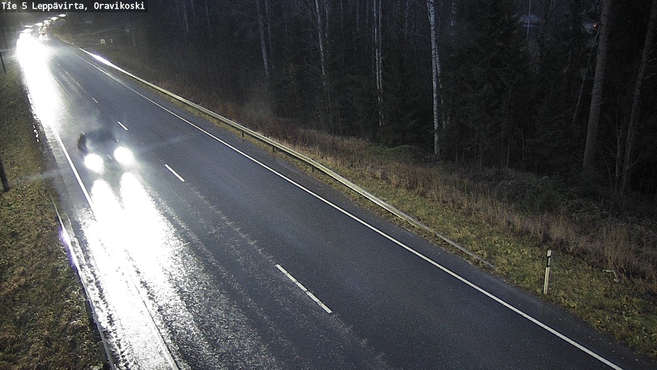Weather Camera Image Väg 5 Leppävirta, Oravikoski, Leppävirta, Pohjois-Savo