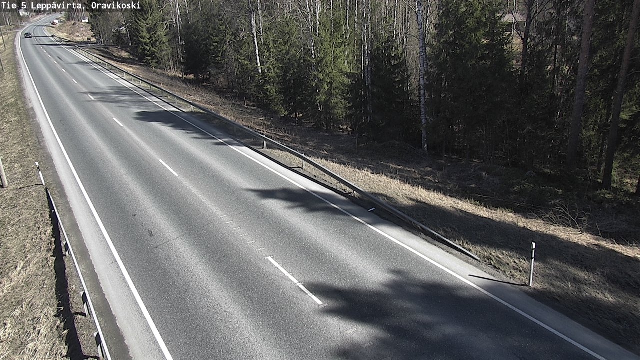 Weather Camera Image Road 5 Leppävirta, Oravikoski, Leppävirta, Pohjois-Savo