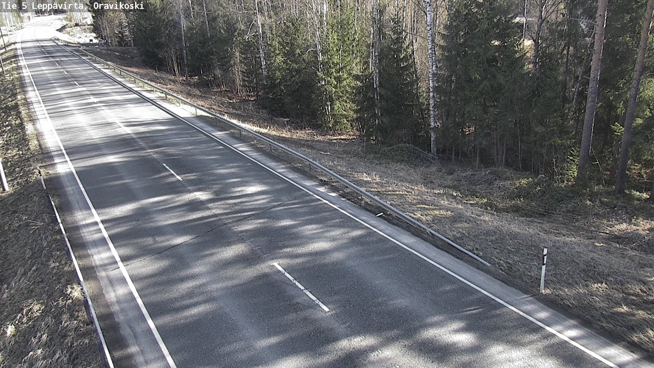 Weather Camera Image Road 5 Leppävirta, Oravikoski, Leppävirta, Pohjois-Savo