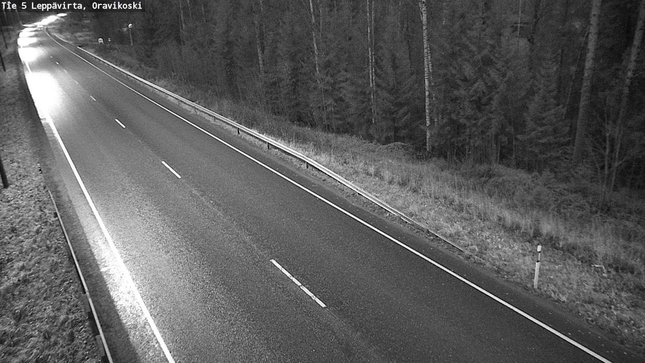 Weather Camera Image Väg 5 Leppävirta, Oravikoski, Leppävirta, Pohjois-Savo