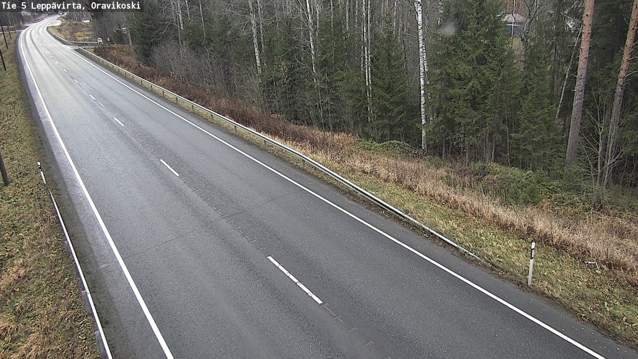 Weather Camera Image Väg 5 Leppävirta, Oravikoski, Leppävirta, Pohjois-Savo