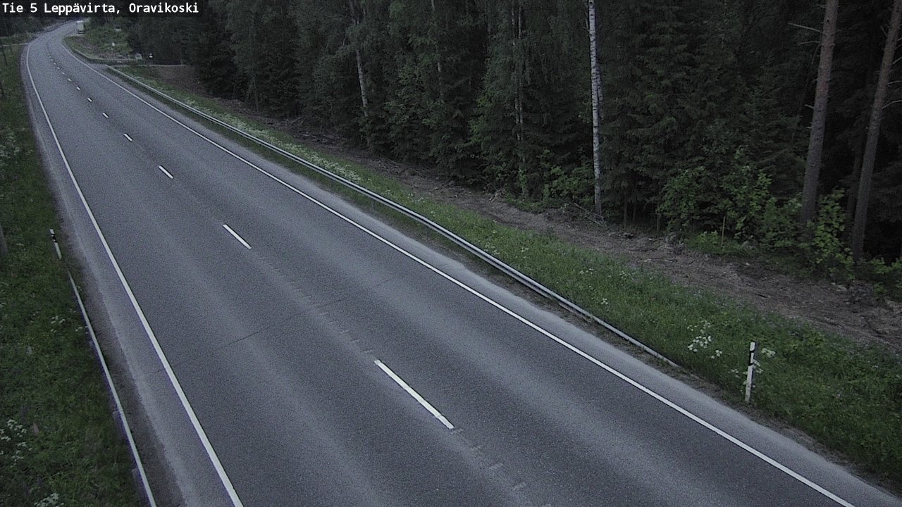 Weather Camera Image Road 5 Leppävirta, Oravikoski, Leppävirta, Pohjois-Savo