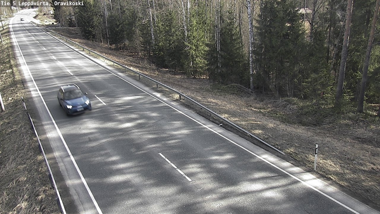 Weather Camera Image Road 5 Leppävirta, Oravikoski, Leppävirta, Pohjois-Savo