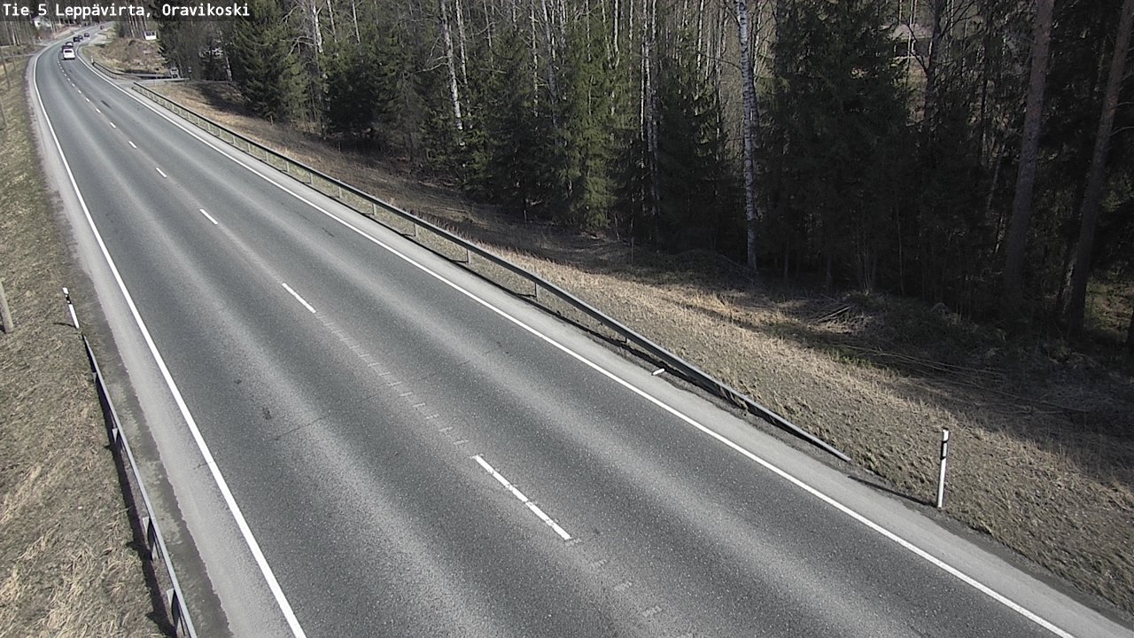 Weather Camera Image Road 5 Leppävirta, Oravikoski, Leppävirta, Pohjois-Savo