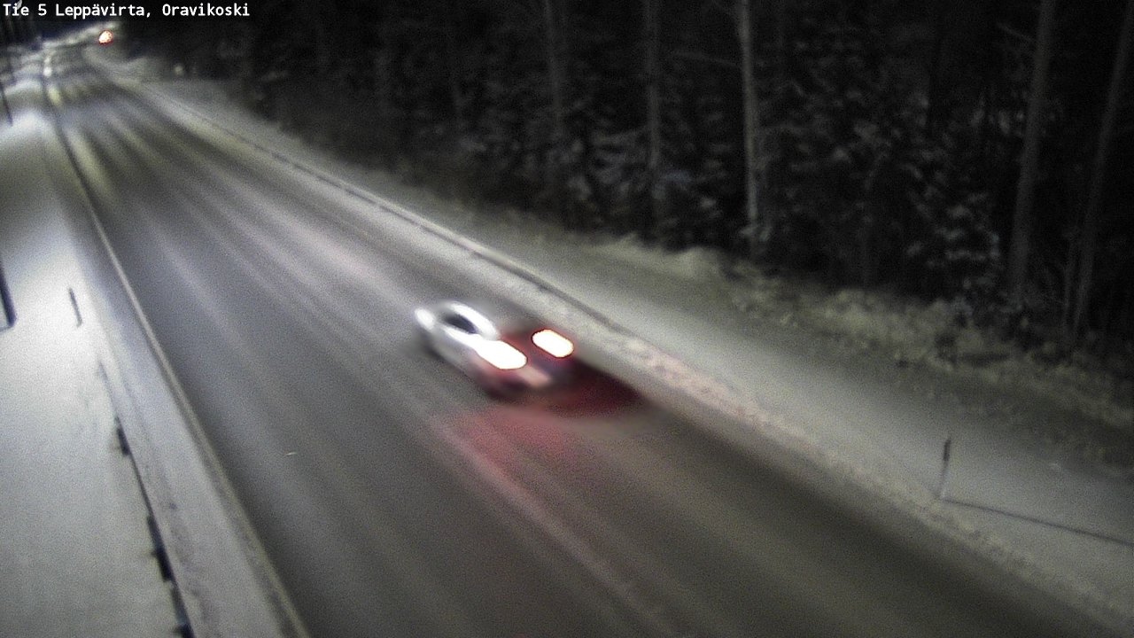 Weather Camera Image Väg 5 Leppävirta, Oravikoski, Leppävirta, Pohjois-Savo