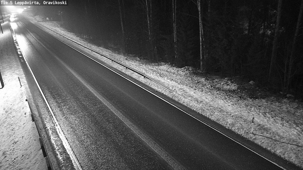 Weather Camera Image Väg 5 Leppävirta, Oravikoski, Leppävirta, Pohjois-Savo