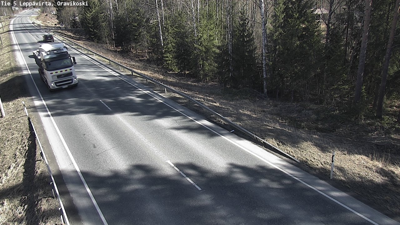 Weather Camera Image Road 5 Leppävirta, Oravikoski, Leppävirta, Pohjois-Savo