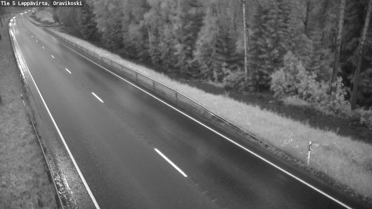 Weather Camera Image Road 5 Leppävirta, Oravikoski, Leppävirta, Pohjois-Savo