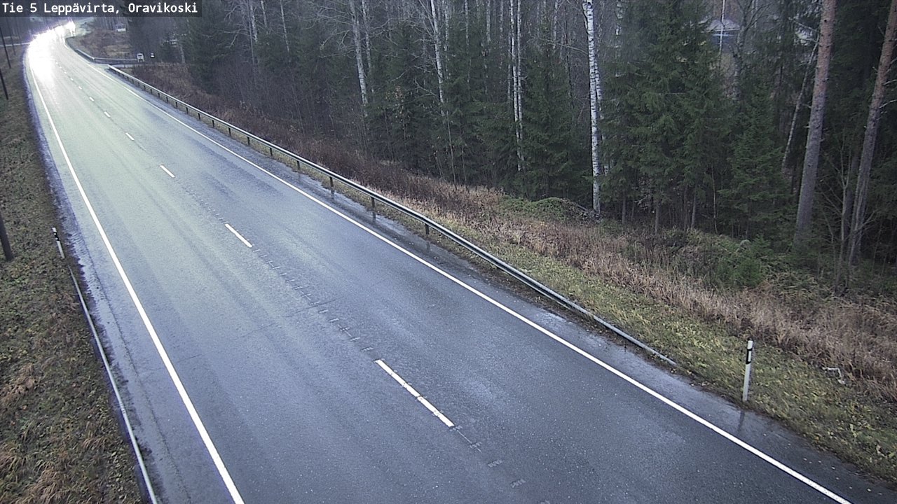 Weather Camera Image Väg 5 Leppävirta, Oravikoski, Leppävirta, Pohjois-Savo