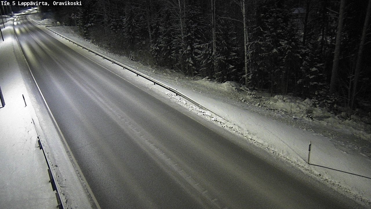 Weather Camera Image Väg 5 Leppävirta, Oravikoski, Leppävirta, Pohjois-Savo
