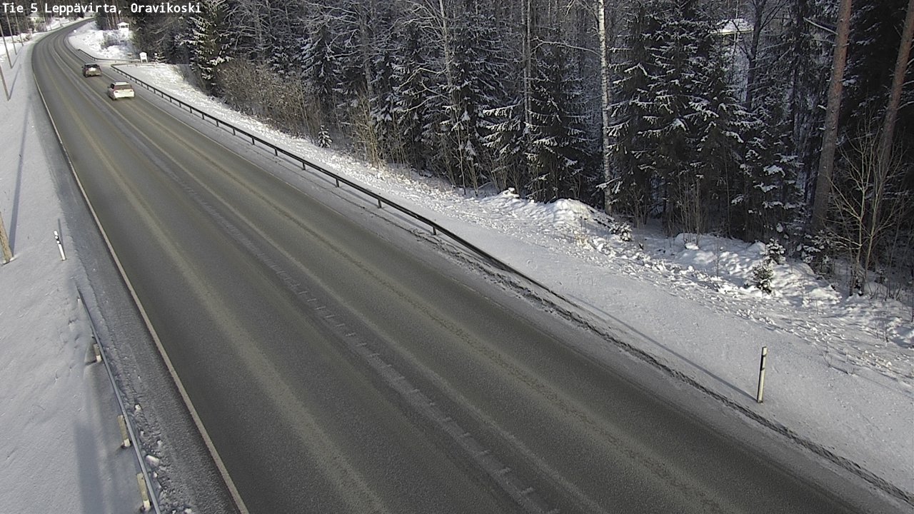Weather Camera Image Väg 5 Leppävirta, Oravikoski, Leppävirta, Pohjois-Savo