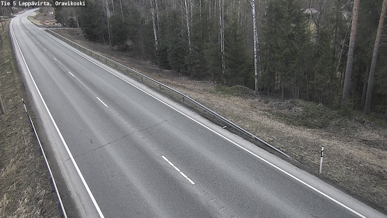 Weather Camera Image Road 5 Leppävirta, Oravikoski, Leppävirta, Pohjois-Savo